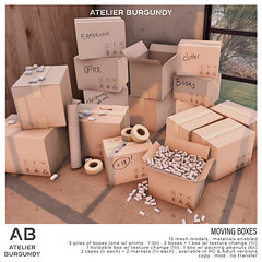 Atelier Burgundy . Moving Boxes