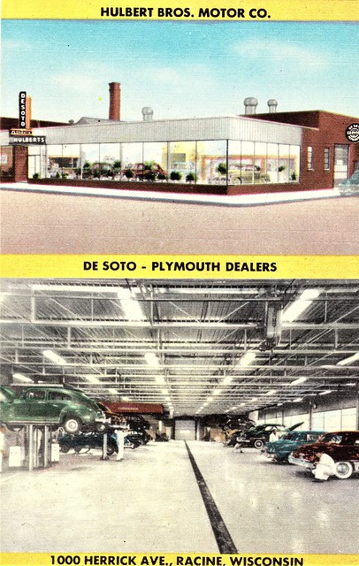 Hulbert Bros. Motor Co., DeSoto-Plymouth, Racine WI, 1950