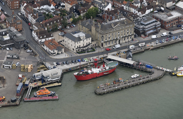 Harwich Quay aerial image - Essex UK