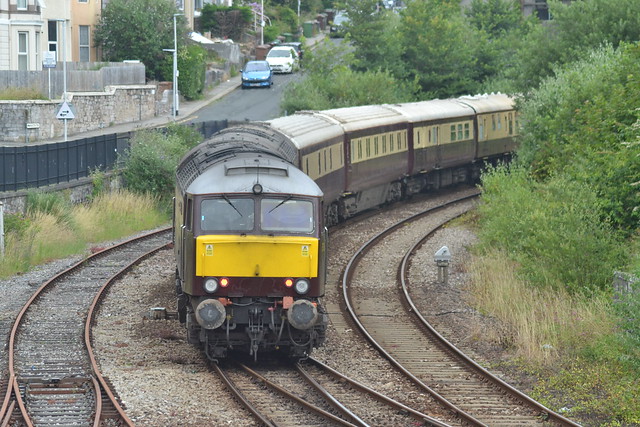 The rear of 1Z37 57601+314 departing Plymouth 9/7/21
