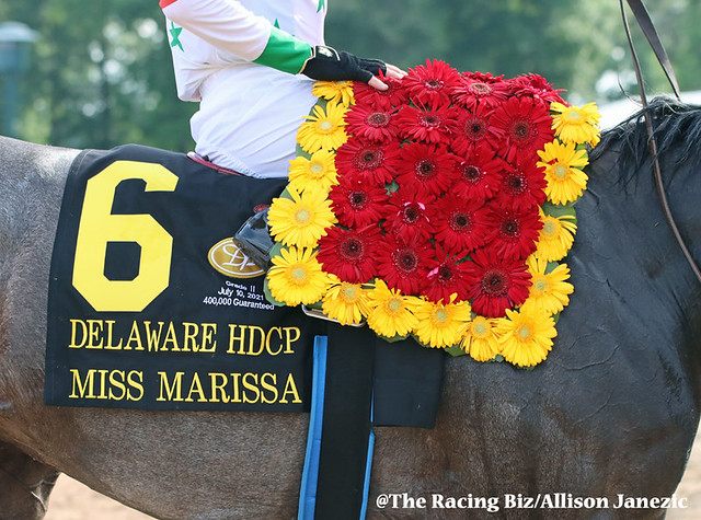 Miss Marissa won the Delaware Handicap. Photo Allison Janezic.