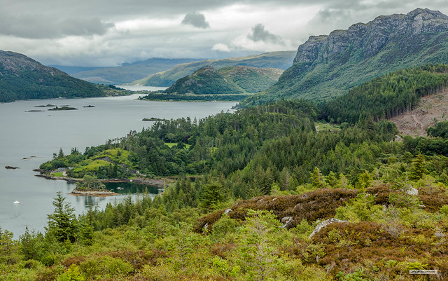 Loch Carron and the hills above Plockton from Creag nan Garadh, Wester Ross, Scotland. A rich, colourful, living tapestry celebrated across the world.
