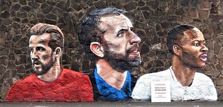Euro 2020 - England mural in Nuneaton, Warwickshire | by Diego Sideburns