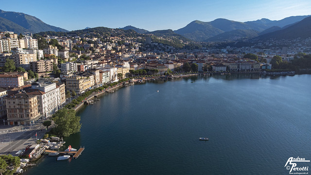 Lugano from drone - 11.07.2021