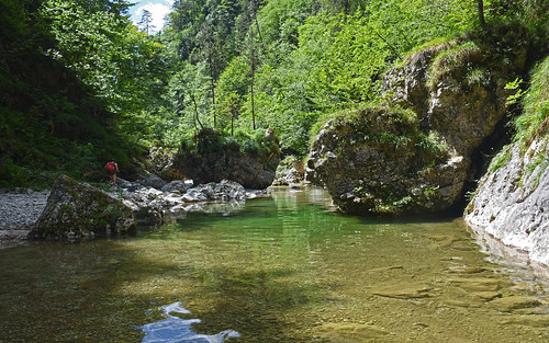 slovenija iška outdoors hiking slovenia scrambling river landscape canyon wading krimmountains