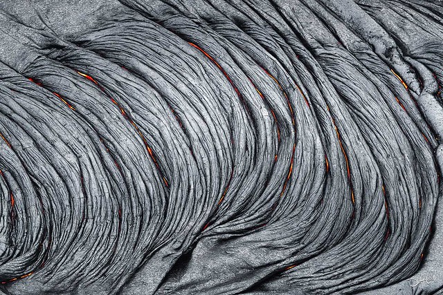 Cooling lava abstract