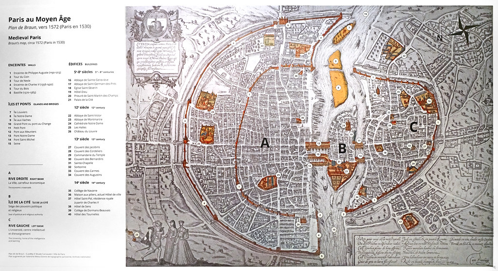 Plan de Paris en 1530 (Musée Carnavalet, Paris)