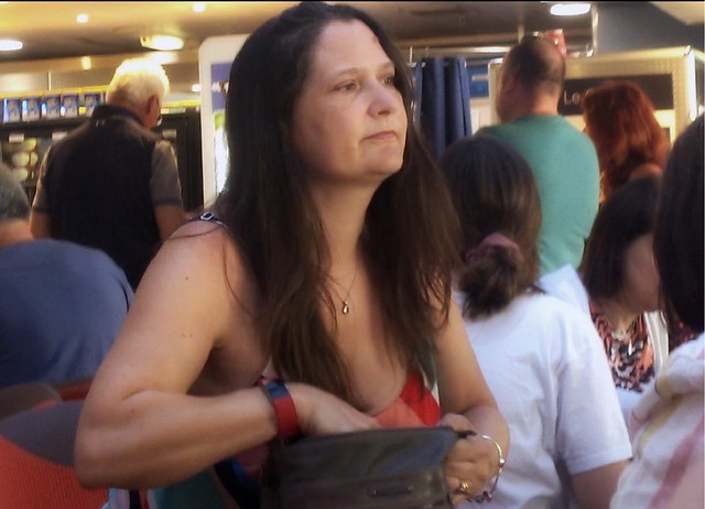 Summer 2019 - My lovely wife Lisa on the ferry