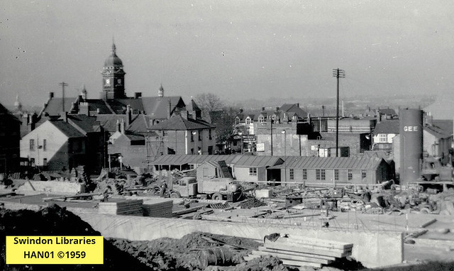 1959: Construction of Swindon College - Town Hall and Rudi's
