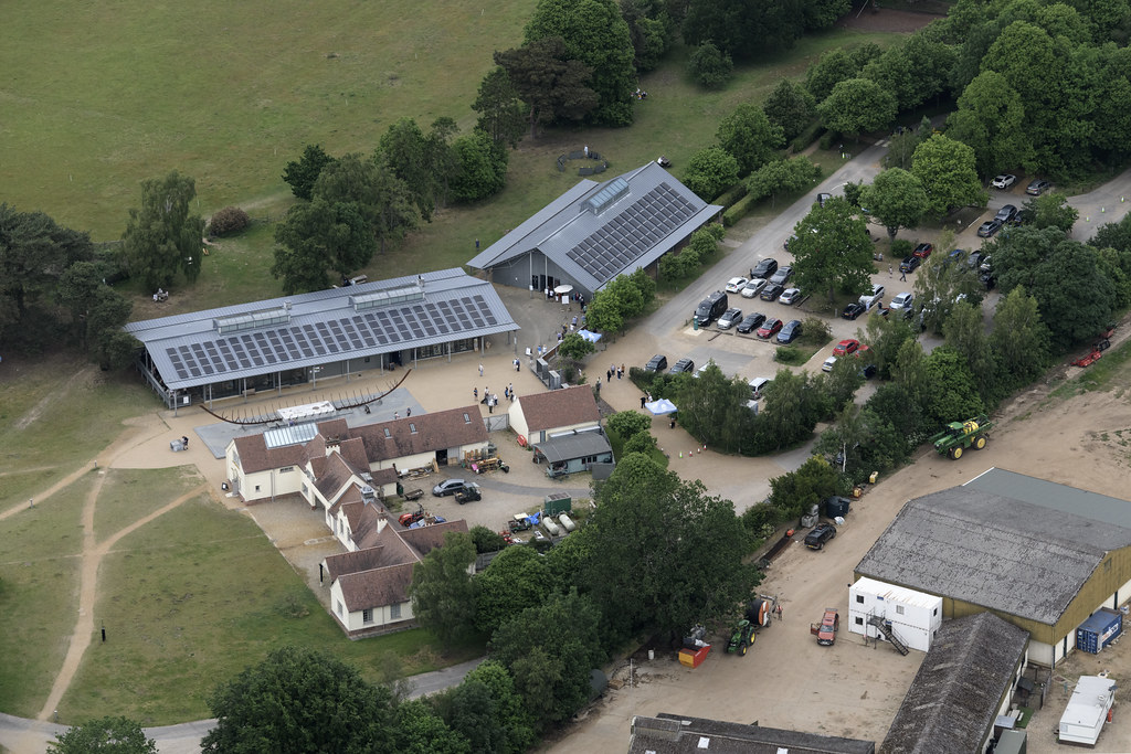 Sutton Hoo aerial image - Suffolk UK