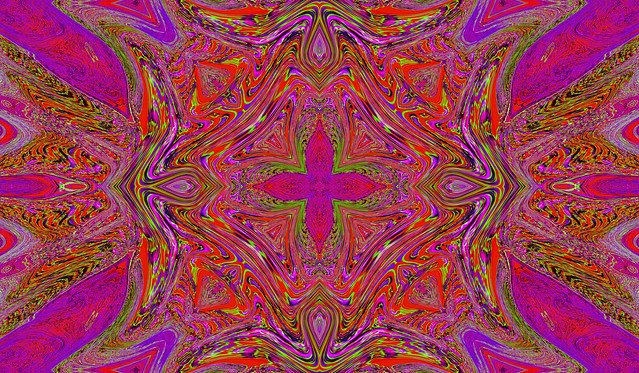 Abstract Psychedelic of Tuesday Evening