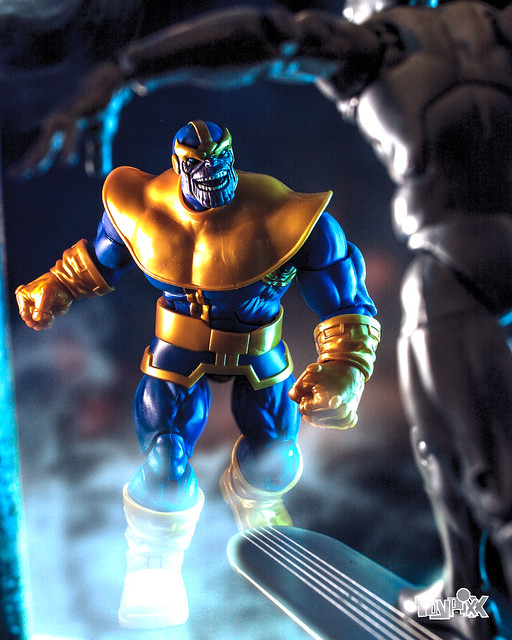 Marvel Legends Thanos and Marvel Legends Silver Surfer