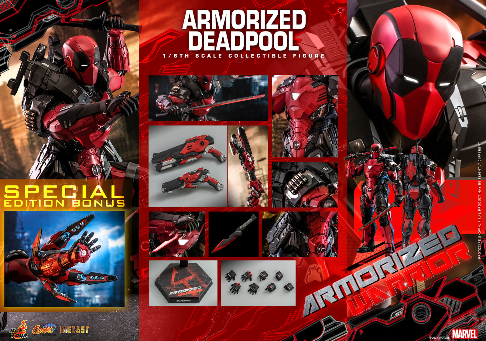 NEW PRODUCT: Hot Toys Armorized Warrior - 1/6th scale Armorized Deadpool Collectible Figure [Armorized Warrior Collection] 51310495997_8b33928d12_h