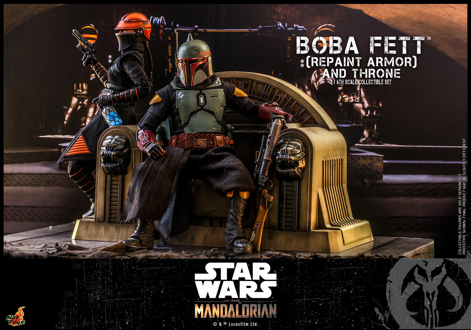 Star Wars: The Mandalorian™ - 1/6th scale Boba Fett™ (Repaint Armor) Collectible figure/ figure and Throne Collectible Set 51310549392_56263186e1_h