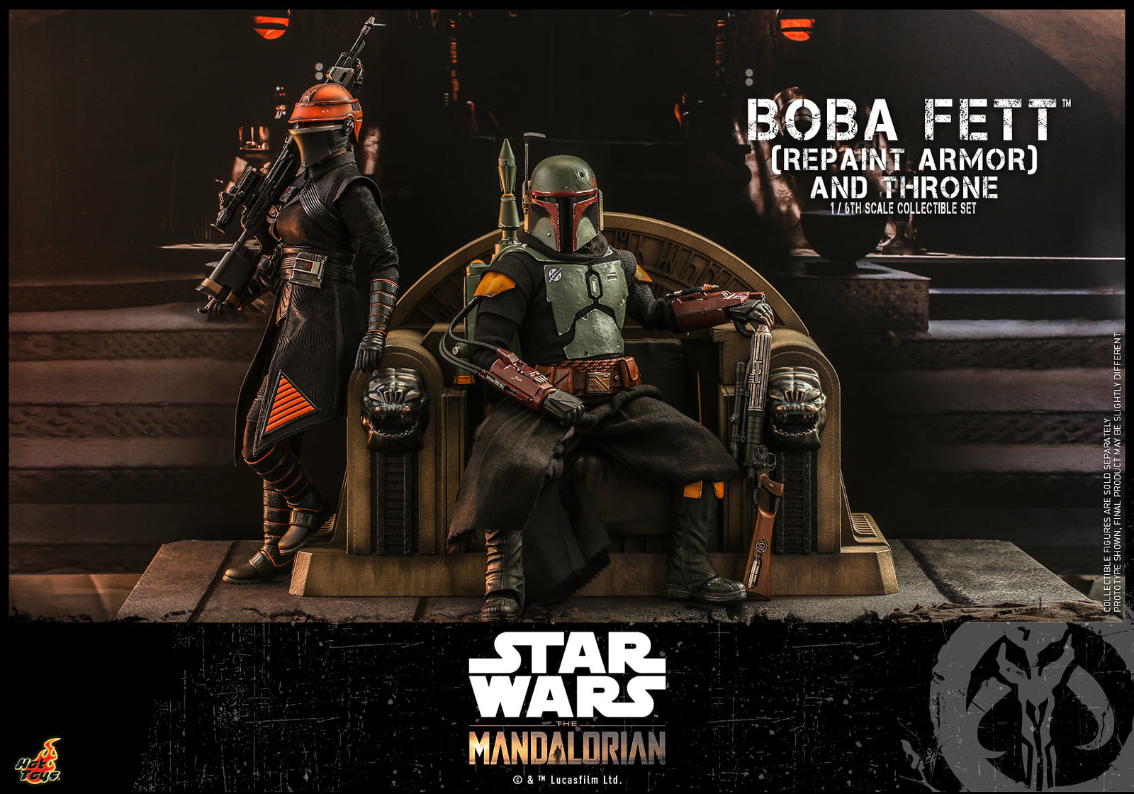 Star Wars: The Mandalorian™ - 1/6th scale Boba Fett™ (Repaint Armor) Collectible figure/ figure and Throne Collectible Set 51311297046_753224dac8_h