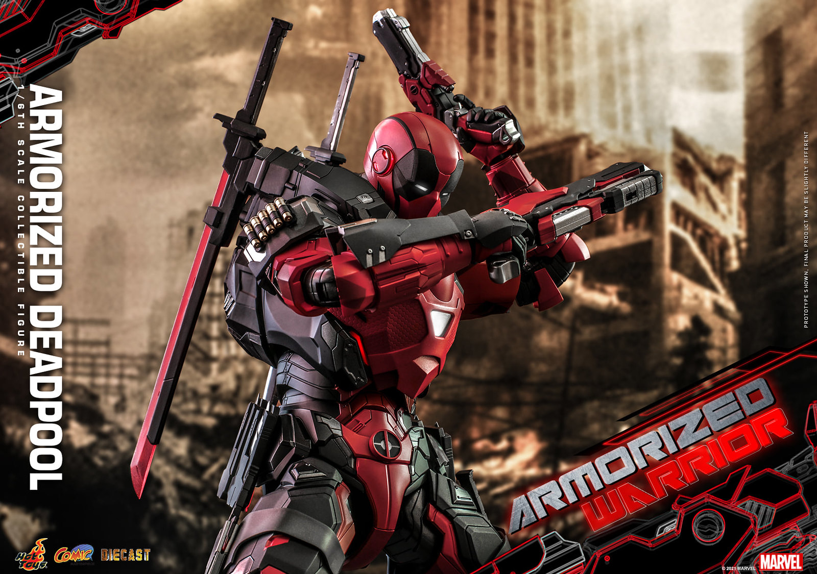 NEW PRODUCT: Hot Toys Armorized Warrior - 1/6th scale Armorized Deadpool Collectible Figure [Armorized Warrior Collection] 51311442818_755ef8b2f8_h