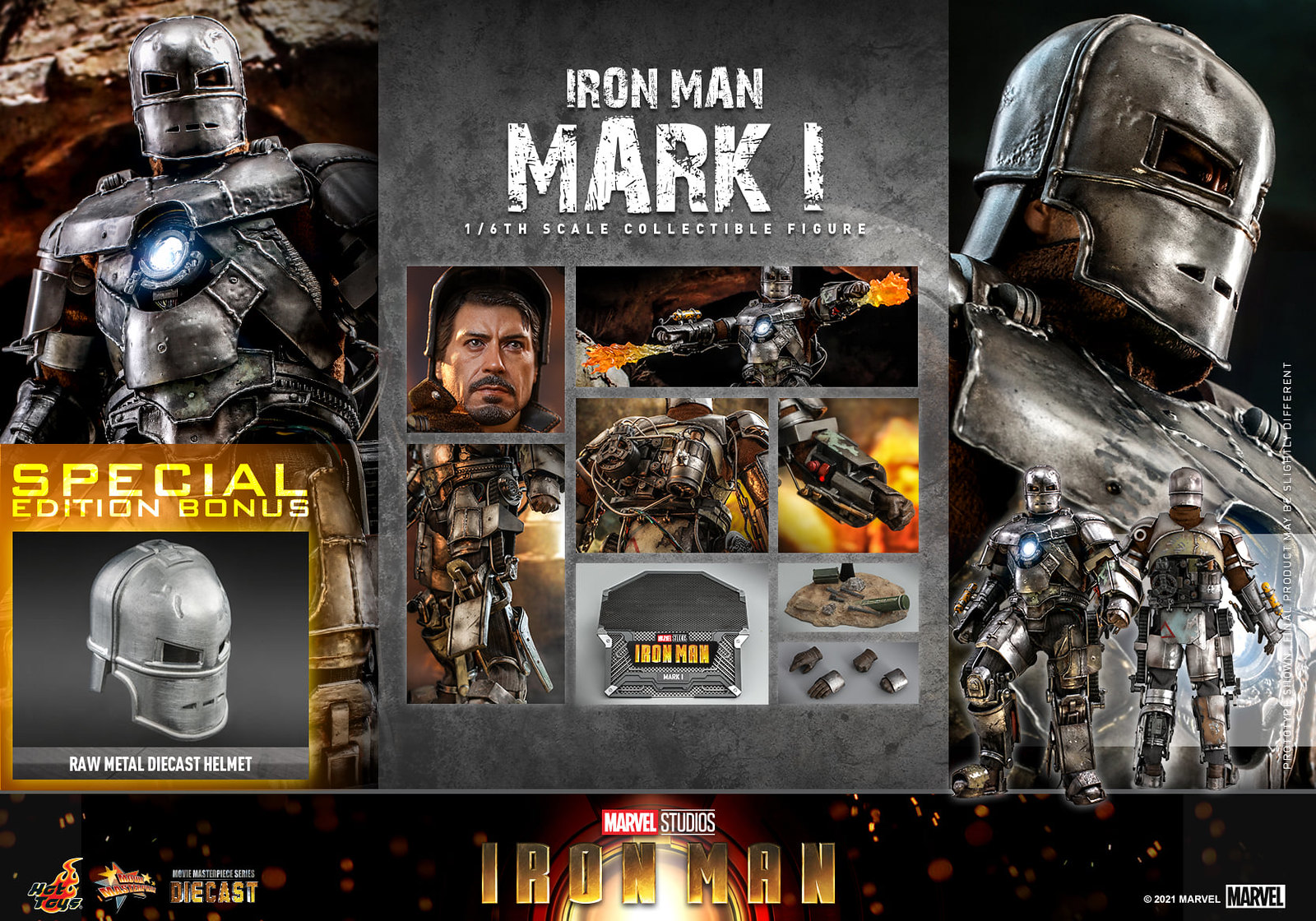 NEW PRODUCT: Hot Toys Iron Man - 1/6th scale Iron Man Mark I Collectible Figure 51311457028_ff9f3d402f_h