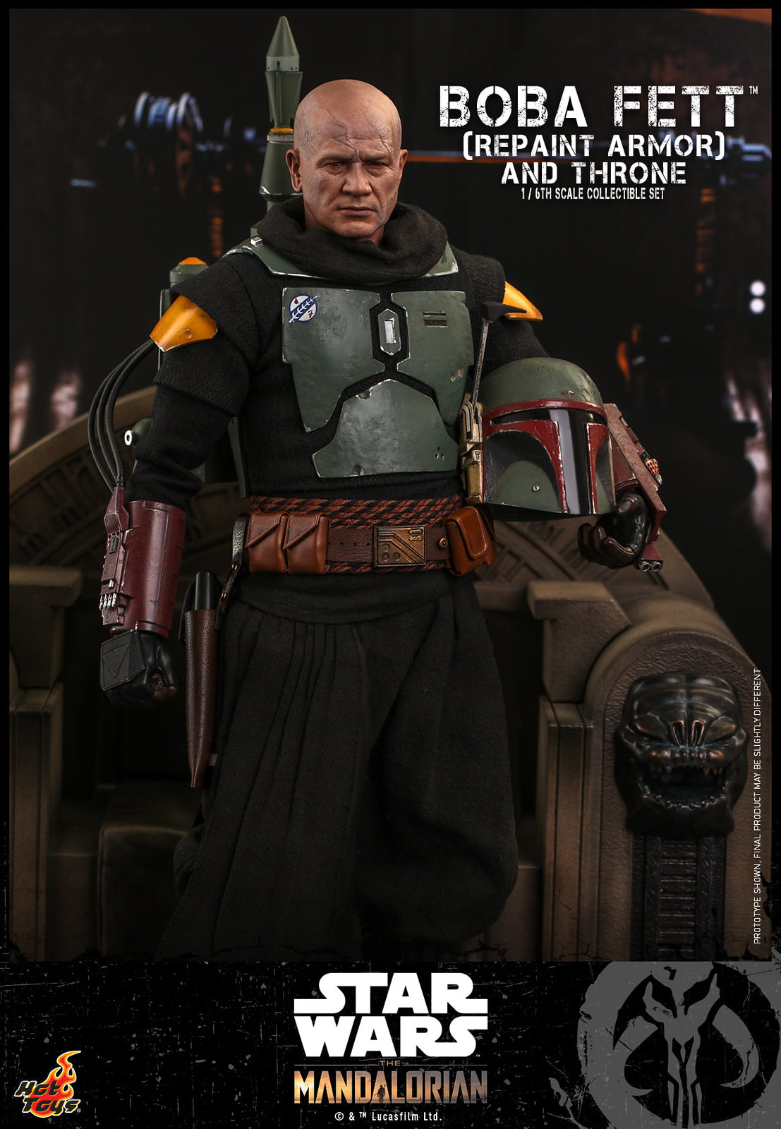 Star Wars: The Mandalorian™ - 1/6th scale Boba Fett™ (Repaint Armor) Collectible figure/ figure and Throne Collectible Set 51311496838_d743ea800d_h
