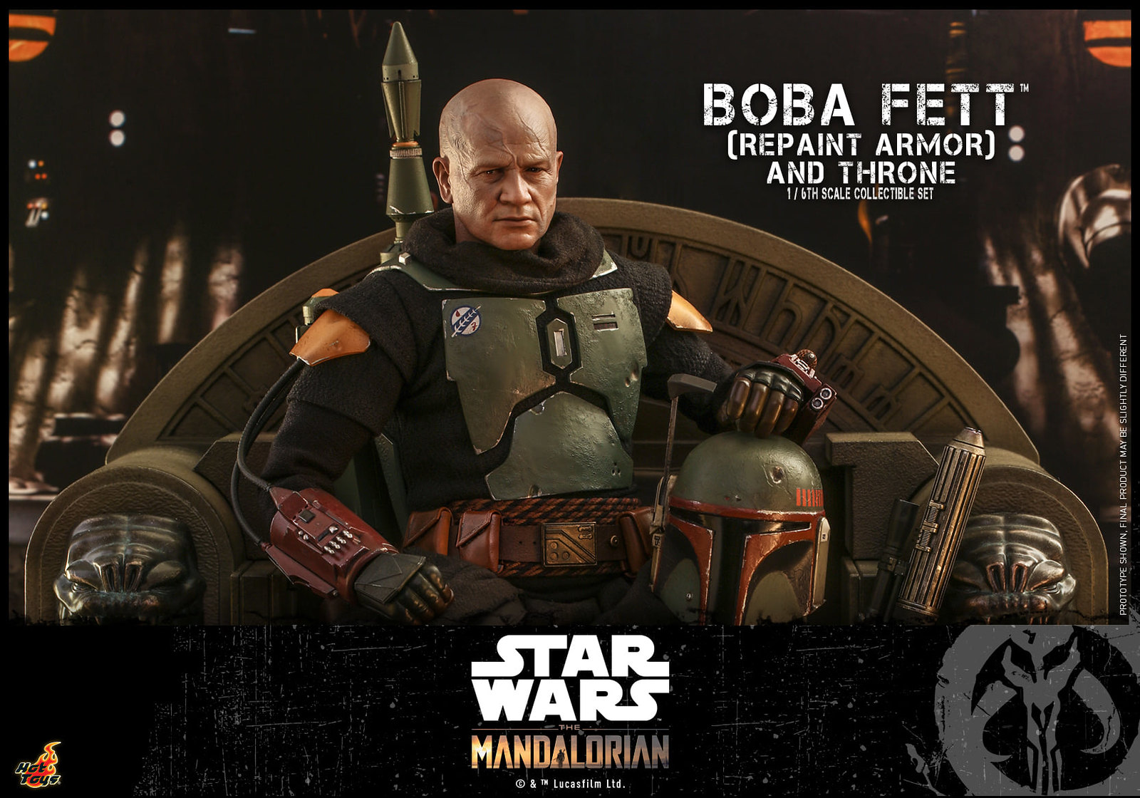 Star Wars: The Mandalorian™ - 1/6th scale Boba Fett™ (Repaint Armor) Collectible figure/ figure and Throne Collectible Set 51311497198_1ec0a9aa1b_h