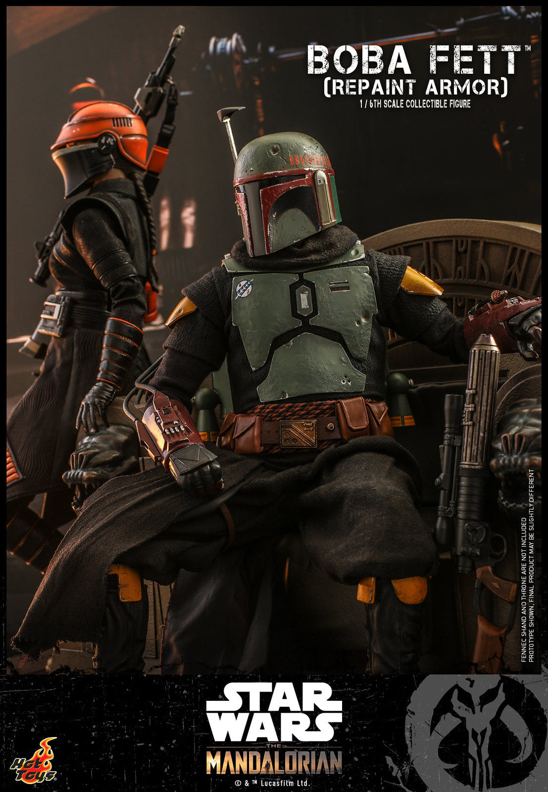 Star Wars: The Mandalorian™ - 1/6th scale Boba Fett™ (Repaint Armor) Collectible figure/ figure and Throne Collectible Set 51312011749_d5a8403553_h