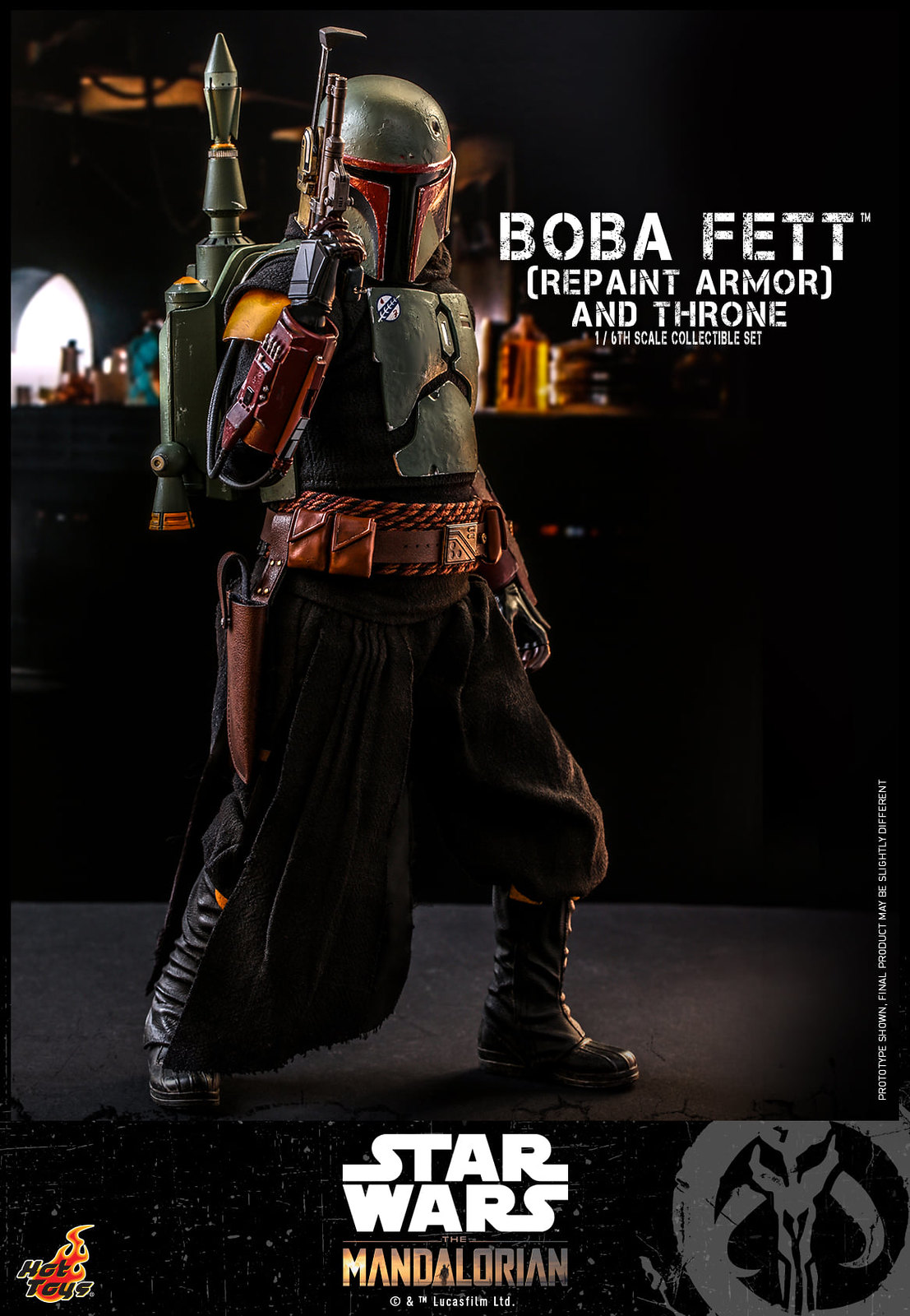 Star Wars: The Mandalorian™ - 1/6th scale Boba Fett™ (Repaint Armor) Collectible figure/ figure and Throne Collectible Set 51312296990_8e8aa8fbb6_h