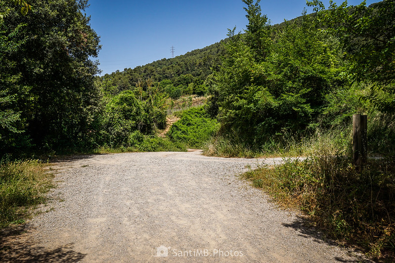 Cruce de caminos cerca del Torrent de Can Parrabis
