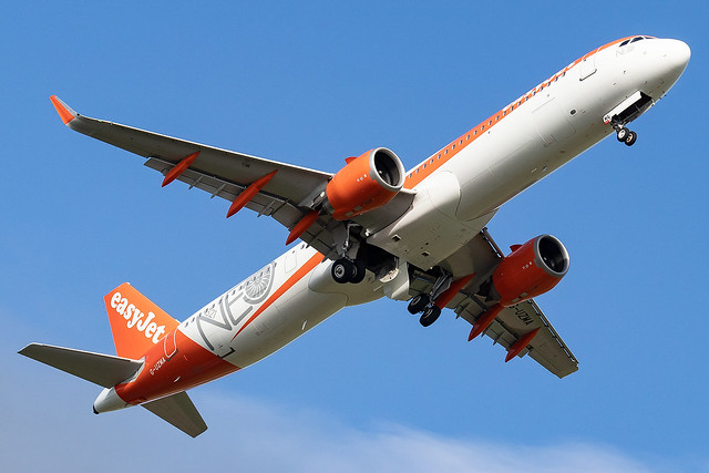 G-UZMA easyJet Airline A321neo Inverness Airport