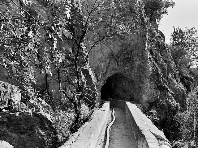 Film Photography - A tunnel on the Viñas Trail