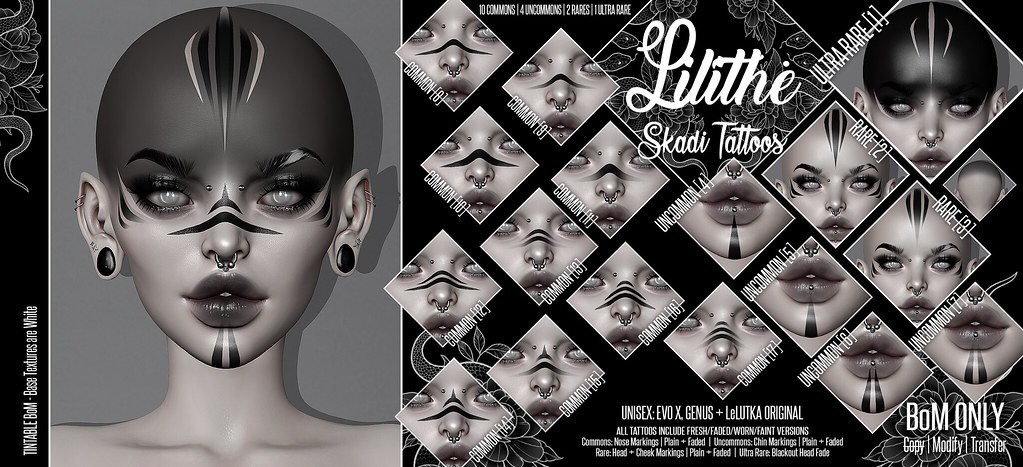 Lilithe’// Skadi Tattoos [Gacha] @ Midnight Order