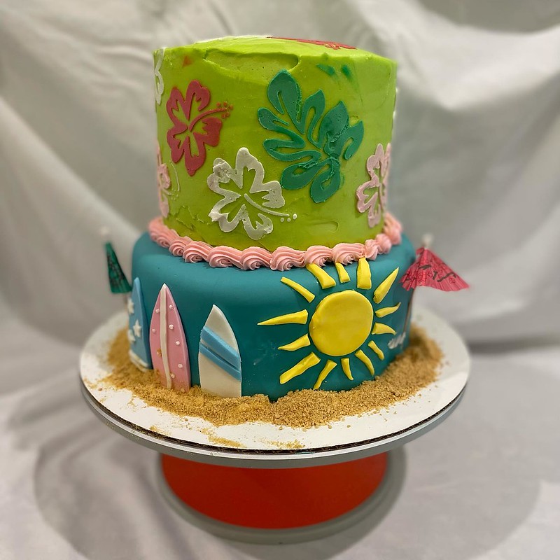 Luau Party Time Cake by Autumn’s Cake Creations