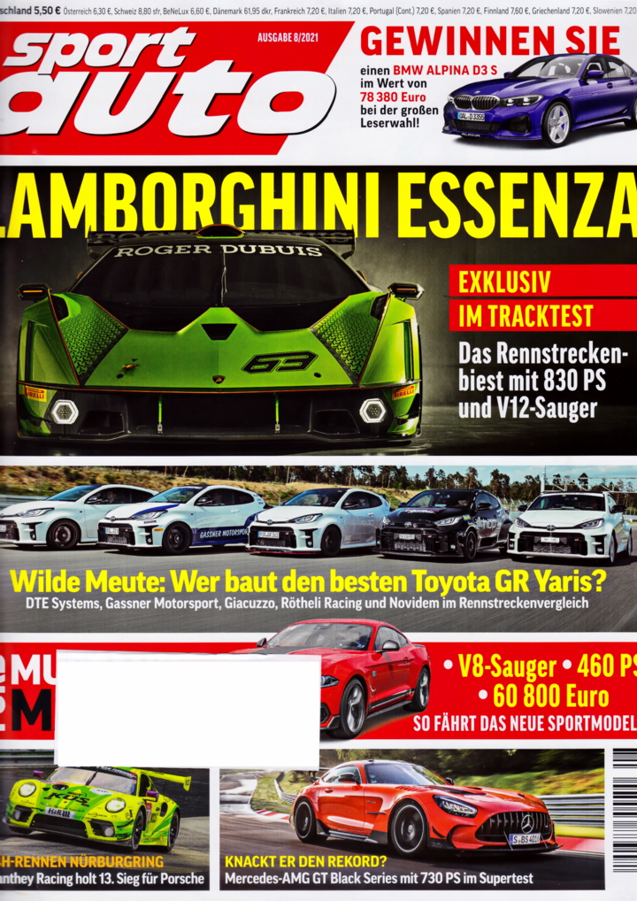 Image of sport auto - 2021-08 - cover