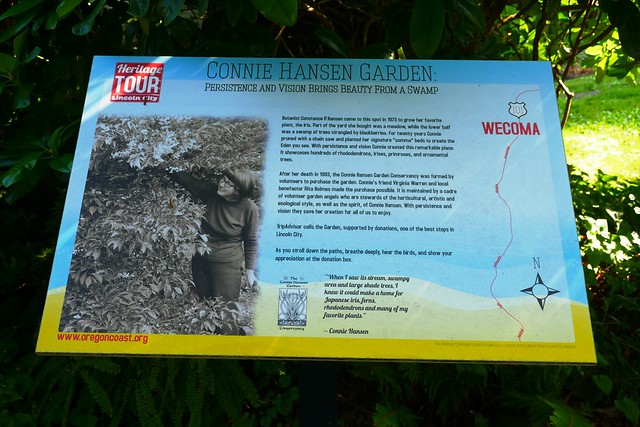 Connie Hansen Garden Interpretive Sign
