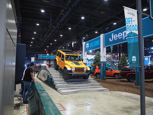"Camp Jeep" ground clearance demonstration at the 2021 Chicago Auto Show