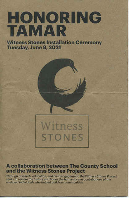Tamar Witness Stone Ceremony