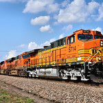 2/2 BNSF 5714 Leads SB Manifest Olathe, KS 7-9-21 Burlington Northern Santa Fe 5714, 8370 and 8425 Leading a Southbound Manifest on the Fort Scott Sub at the 159th Street crossing East of US 169 Highway in Olathe, KS.

Video Link: &lt;a href=&quot;https://youtu.be/0Ghz4ObHRRo&quot; rel=&quot;noreferrer nofollow&quot;&gt;youtu.be/0Ghz4ObHRRo&lt;/a&gt;

Photo Taken: 7-9-21 at 5:09 pm

Picture ID# 9539