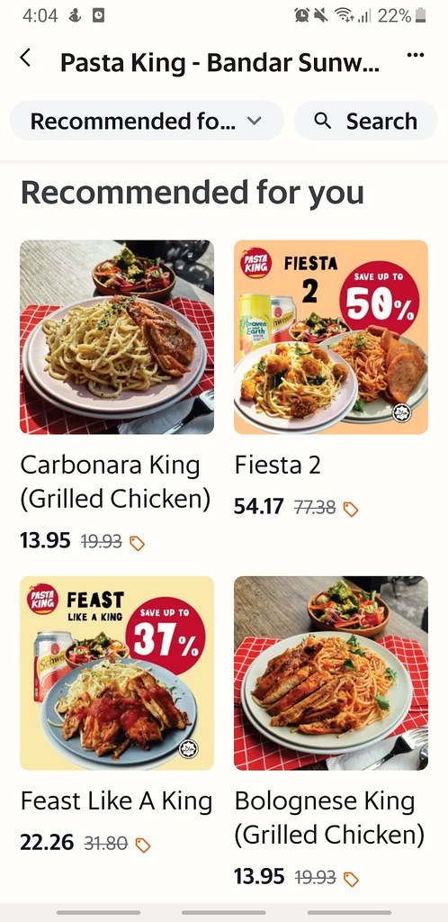 白酱意大利面配烤雞 Carbonara King (Grilled Chicken) rm$13.95 @ Pasta King Bandar Sunway