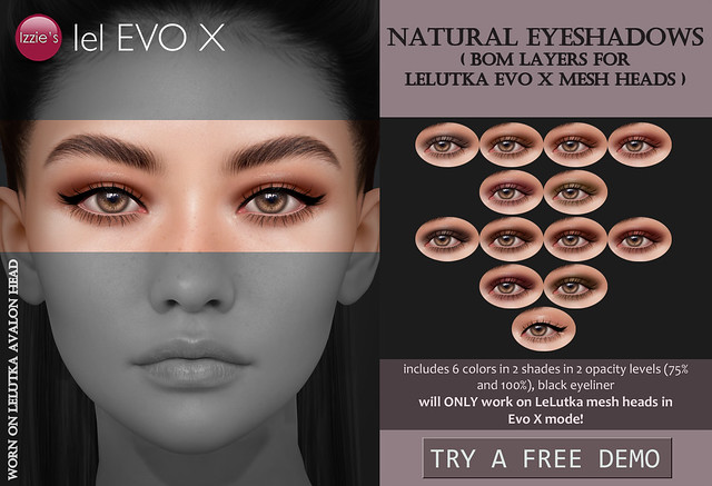 Natural Eyeshadows (LeLutka Evo X) for TLC