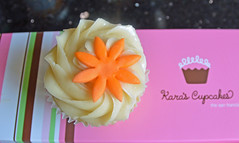Dessert - Kara’s Cupcakes. Also got an oatmeal raisin cookie.