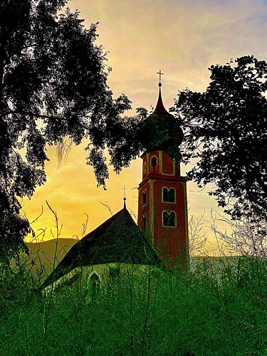 südtirol sunset sky italy church altoadige trees
