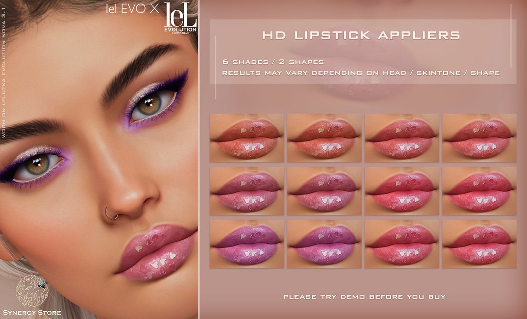 Synergy – Lelutka HD Lipstick Applier for EVO / EVO X heads – Lille♥