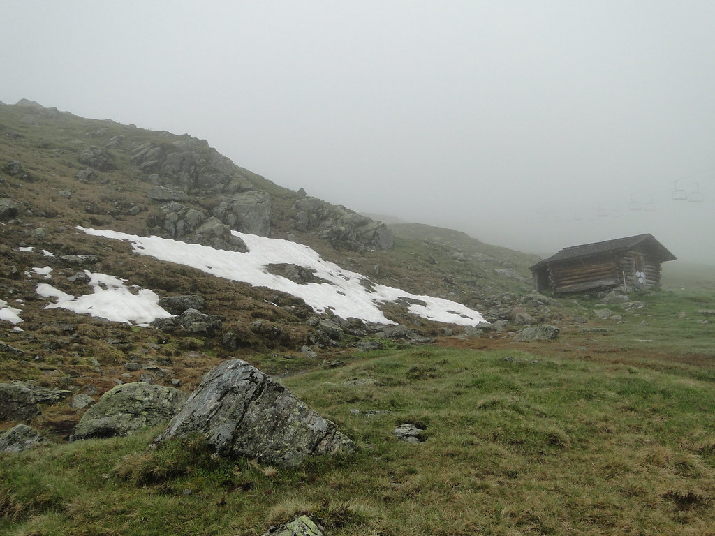 Mist and snow in July