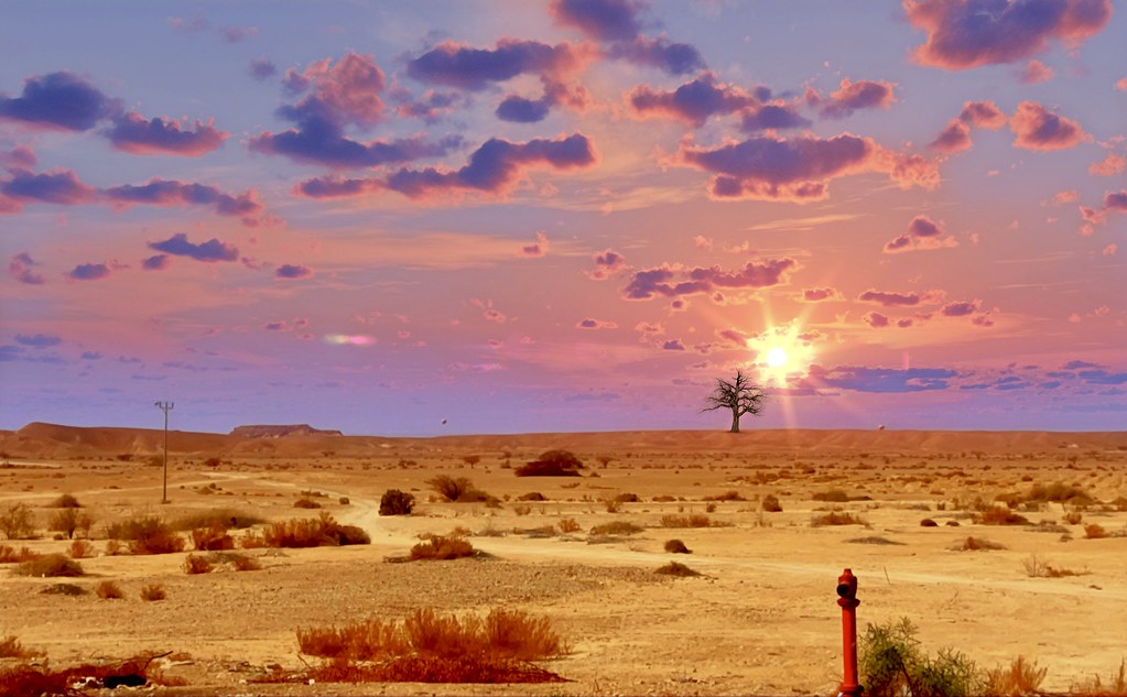 Moments Of Sunset Over The Judean Desert