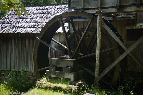 The waterwheel from the second viewpoint at Mabry Mill, Blue Ridge Parkway, Virginia