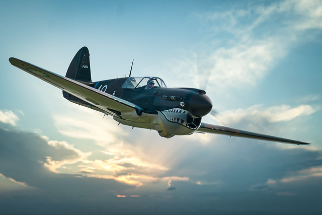 P-40 Warhawk over Kansas City