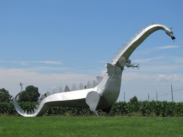 Dragon in a cornfield