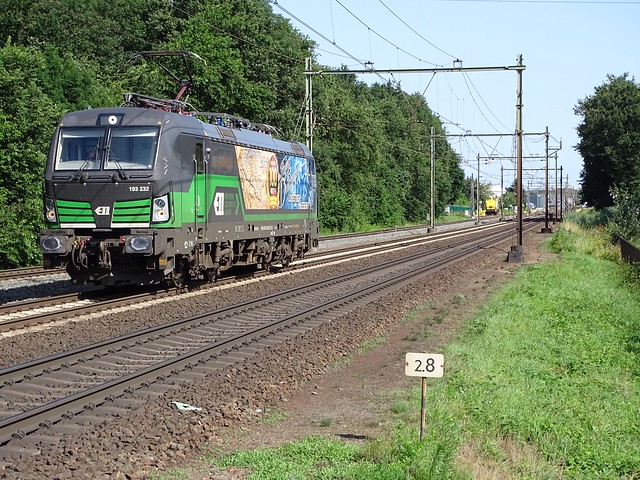 July 17 -2021 Blerick , the Netherlands : LTE Locomotive Train , Vectron Flying Dutchman ! Power move ride , with 0 railcars ( wagons).