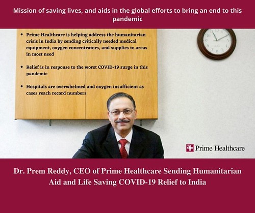 Dr. Prem Reddy, CEO of Prime Healthcare Sending Humanitari… | Flickr