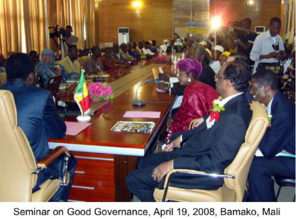 Mali-2008-04-19-Seminar on Good Governance at the National Assembly of Mali