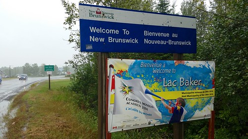 Welcome To New Brunswick Ordinarily, I&#039;d have had the kids get out for a picture, but it was pouring out.