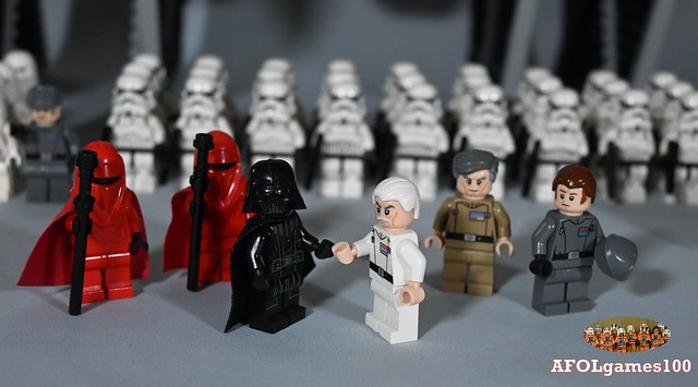 Lego darth vader arrives on the Death Star